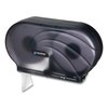 San Jamar Twin 9" JBT Toilet Tissue Dispenser, Oceans, 19 x 5 1/4 x 12, Black Pearl R4090TBK